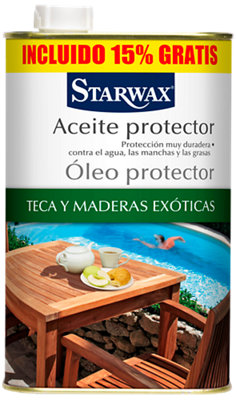 Aceite protector para maderas exóticas