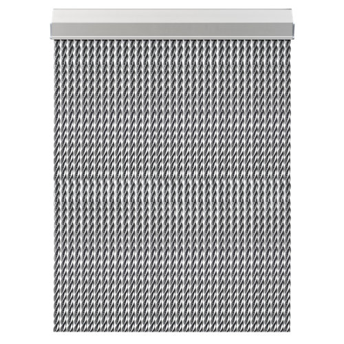 Cortina de puerta gris de 120 x 210 cm