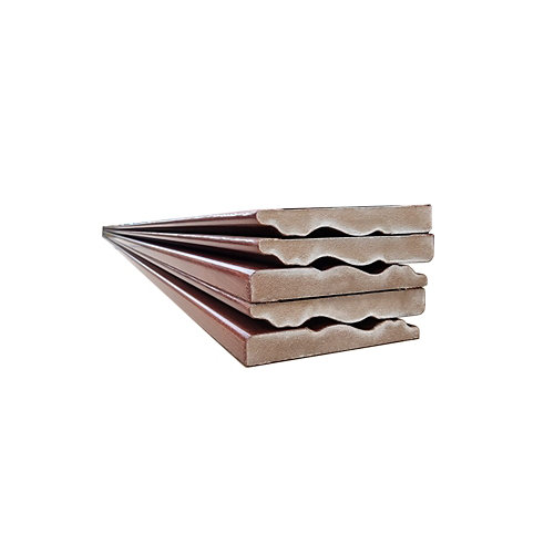 Kit de peldaños cube para escaleras de diametro 118cm blanco/natural 27 Jamba de madera rechapada sapelly de 2,02 m