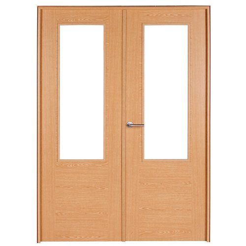 Pack de 5 jamba de mdf wengue 70 x 10 mm 24 puerta canarias roble de apertura derecha de 125 cm