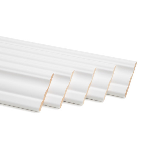 Toldo sitges brazo estor motorizado color gris con tela gris de 5,5x2.5m 25 Kit de 5 jambas de madera blanco 70 x 10 mm
