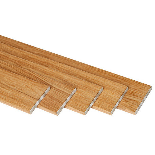 Escalera 1/4 de giro long uso interior ancho 75 cm acabado blanco/natural 23 Kit de 5 jamba de mdf roble 70 x 10 mm