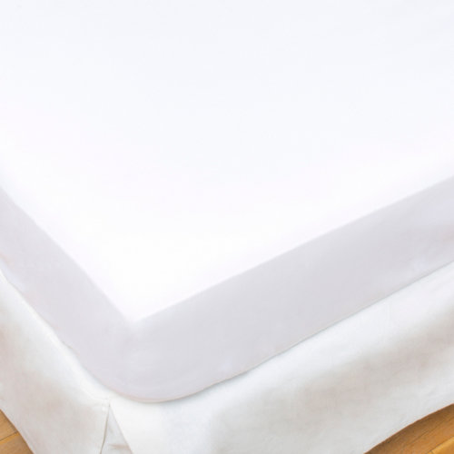 Sábana bajera algodón blanco para cama 180 / 200 cm