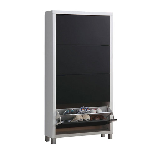 Puerta acristalada oslo roble miel 110x62,5 cm d 25 Zapatero kubox para 24 pares de 79x155x24 cm