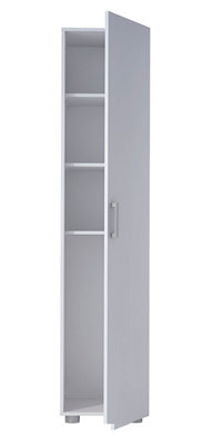 Armario alto despensero melamina blanco, de 180x40x42cm de 1 puerta.