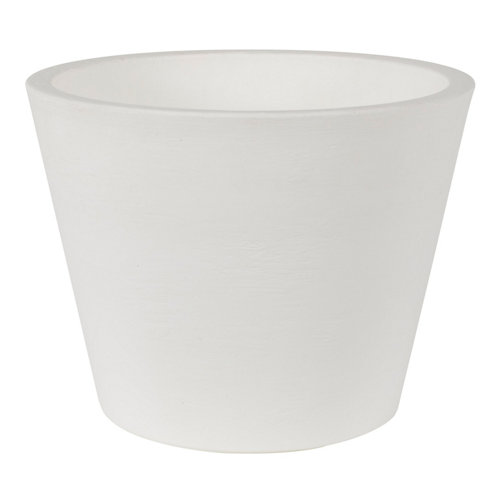 Maceta de polietileno newgarden blanco 36x28 cm