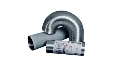 Tubo flexible de aluminio de 250 mm de diámetro flexible longitud de 3 m 