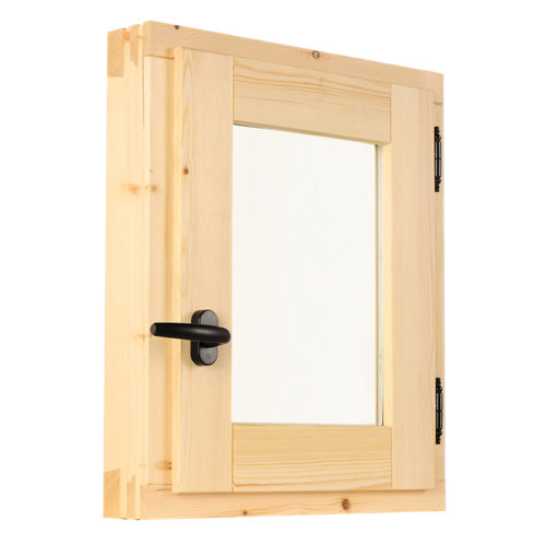 Puerta con cristal bari plus blanca 9x72,5 cm i 23 Ventana de madera practicable de 60x80 cm