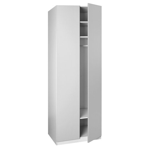 Puerta de interior corredera niza wengué de 72.5 cm 26 Puerta abatible de armario blanco de 39.8x228 cm