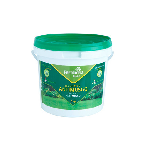 Abono césped antimusgo liberación lenta fertiberia 3 kg