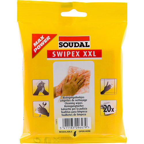 Paquete 20 toallitas swipex soudal xxl