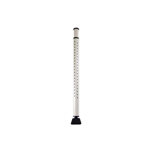 Barra de seguridad extensible de acero brillante de 75 a 111.2 cm