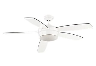 Ventilador de techo con luz LED Leds C4 Salgar 132 cm Blanco Ventiladores techo de segunda mano por 30 € en La Adrada en