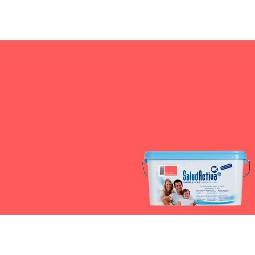 Pintura paredes y techos salud activa rojo coral mate 4l