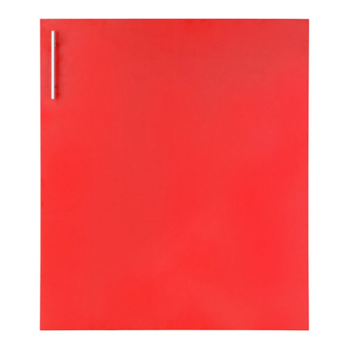 Puerta rojo tirador y bisagras rojo 60x70 cm
