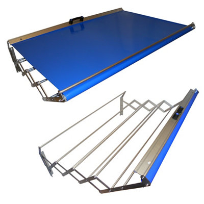 regular Sede No esencial Tendedero barras extensible para pared de aluminio de 120x23x75 cm · LEROY  MERLIN
