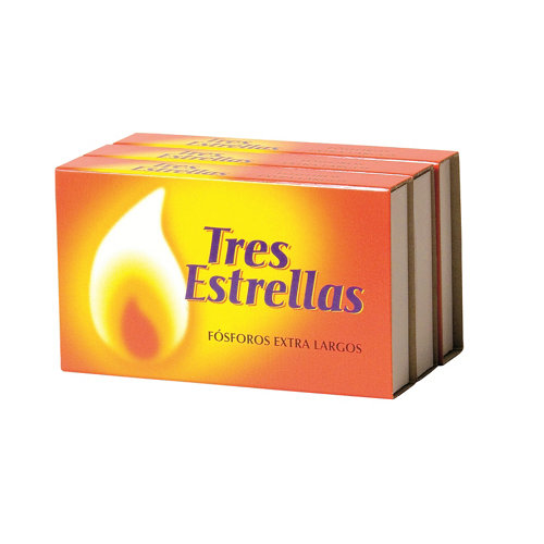 Pack de 3 cajas de cerillas extra largas