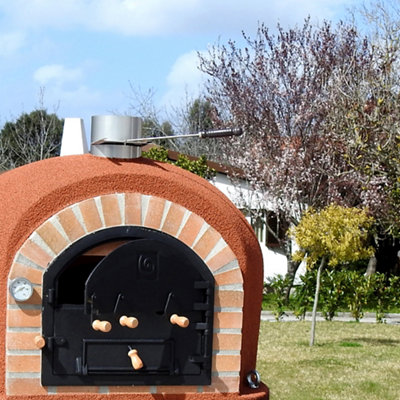 Horno exterior Vesuvius de barro refrectario para personas de 82 cm ø · LEROY  MERLIN