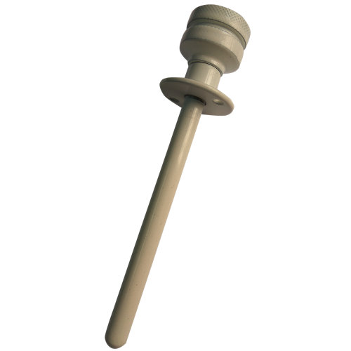 Cerrojo para ventana de aluminio y madera en blanco