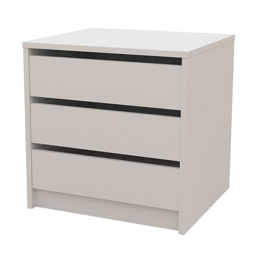 Puerta acristalada bari premium blanco i 7x72,5 cm 28 Cajonera 3 cajones serie abierta blanco 50x50x44cm (altoxanchoxfondo cm)