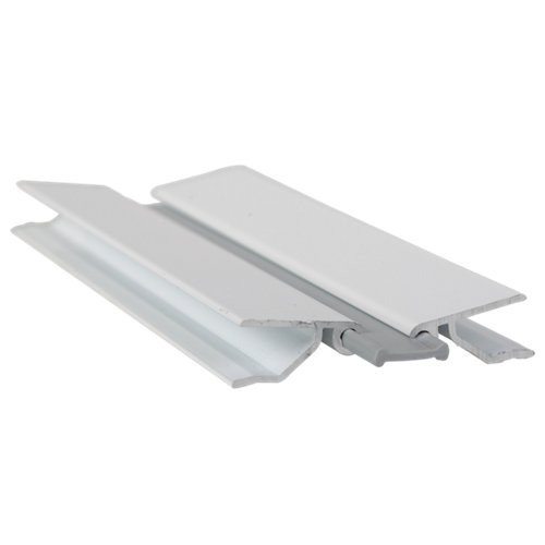 Unión flexible para zócalos en aluminio blanco