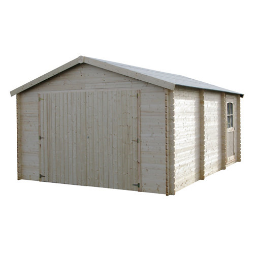 Garaje de madera garodeal para 1 coche (menos de 15 m²) de 403 x 266 x 522 cm