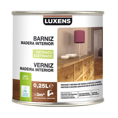 Pintura interior mate reveton pro 4l 3020-b90g verde laurel empolvado 18 Barniz de interior luxens satinado incoloro 0 25l