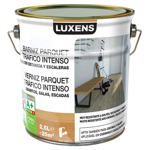 Barniz para suelos luxens incoloro mate 2 5l