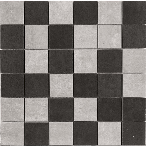 Peldaño recto porcelana beige de 98, 2 x 31, 6 cm 27 Mosaico terranova 30x30 (5x5) gris multi artens