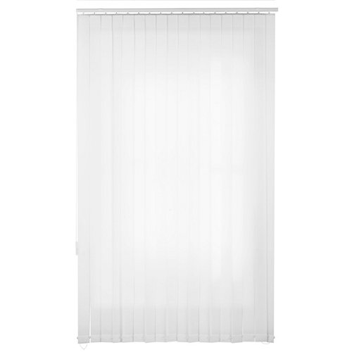 Kit estores bandas verticales de poliéster blanco de 200 cm