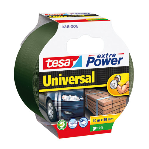 Cinta adhesiva de reparación extra power verde 10m x 50mm