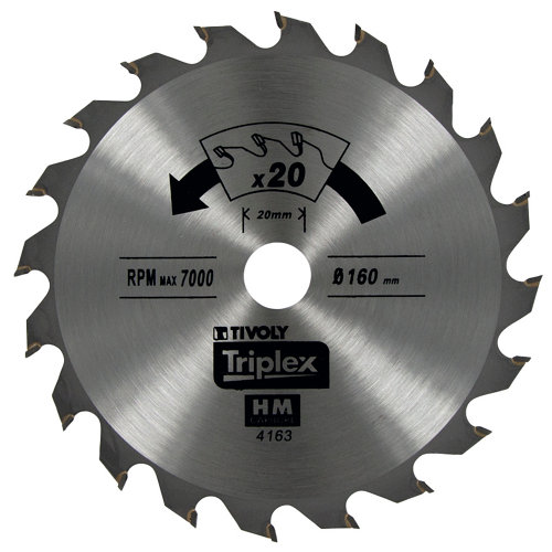 Hoja de sierra para madera tivoly xt50514004179 de 20 mm