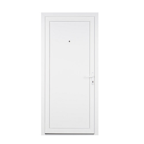 Puerta de entrada pvc sevilla blanco izquierda de 98x208 cm
