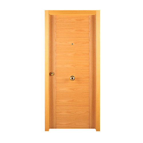 puerta oslo gris de apertura izquierda de 62.5 cm 28 Puerta de entrada blindada derecha roble de 85.7x205 cm