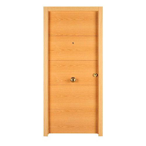 Ventana pvc roble oscilobatiente persiana derecha 75x115 27 Puerta de entrada blindada viena izquierda roble de 85.7x205 cm