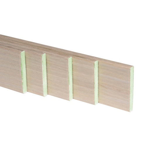 Kit de 5 jambas de mdf olmo 90 x 10 mm 24 Pack de 5 jamba de mdf roble gris 90 x 10 mm