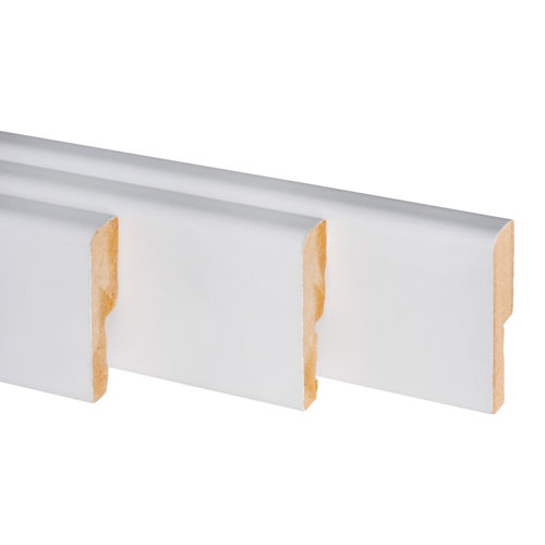 Suelo laminado artens forte ashto natural 26 Pack de 3 molduras mdf blanco 50 x 10 mm