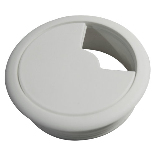 2 tapa pasa cable plástico blanco 70x70 mm