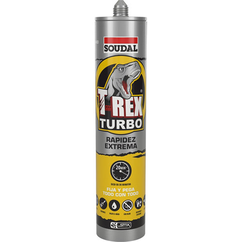 Adhesivo de montaje t-rex turbo 290 ml blanco