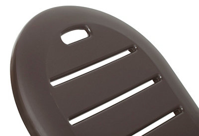 Tumbona de jardín de resina CAIMÁN color marrón chocolate 100x72x195 cm · LEROY  MERLIN