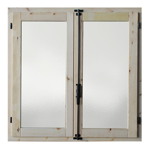 Vidrio plástico transparente liso de 2.2 mm de grosor y 100x50cm 26 Ventanal de madera practicable de 100x100cm