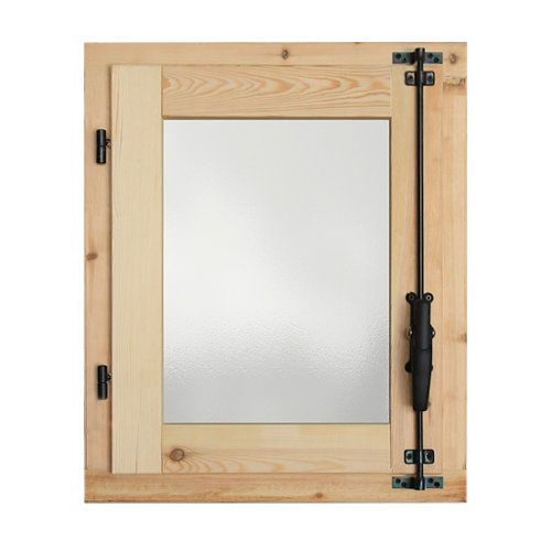 Puerta nike blanco de apertura derecha de 105.00 cm 24 Ventana de madera practicable de 50x60 cm