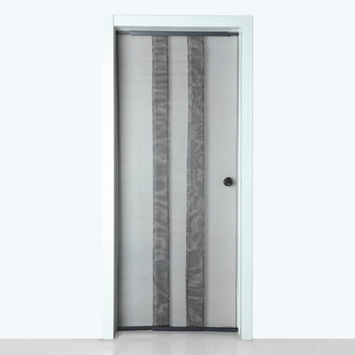 Puerta doble acristalada oslo acacia 110x105 d (62+42) cm 26 Mosquitera puerta cortina extensible color negro de 70-95x220cm (ancho x alto)