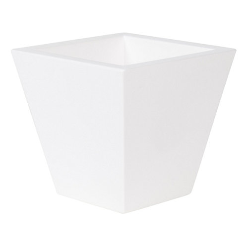 Maceta de polietileno newgarden blanco 40x37 cm