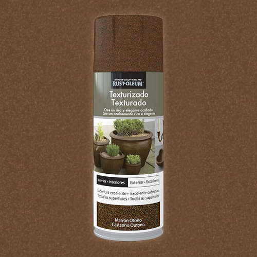 Spray pintura rust-oleum efecto textura marrón otoño 0 4l