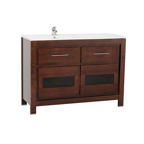 Mueble baño versalles marrón 120 x 45 cm