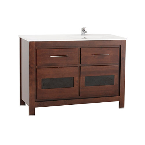 Mueble baño versalles marrón 120 x 45 cm