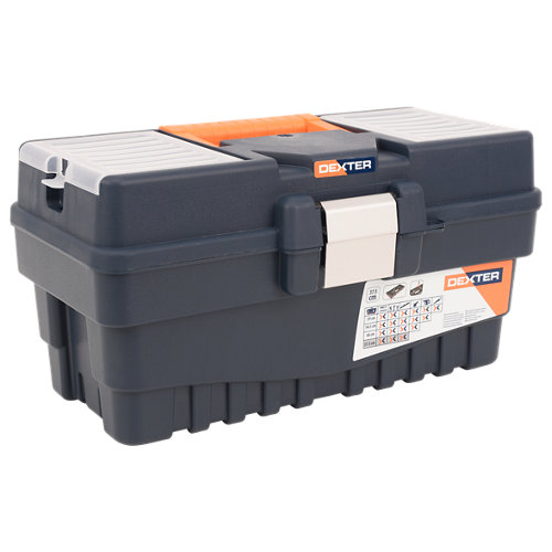 Caja de herramientas dexter con capacidad de 14 litros
