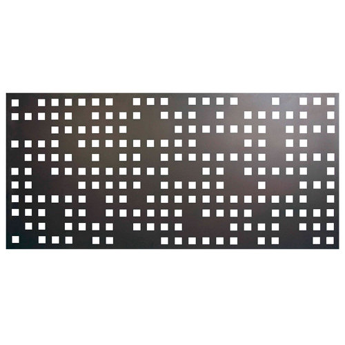 Valla de jardín de acero galvanizado óxido 195x94.5 cm