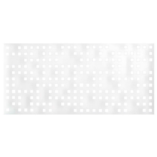 Valla de jardín de acero galvanizado blanca 195x94.5 cm